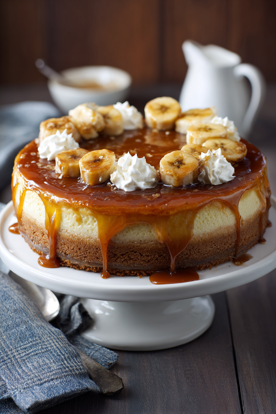 Caramelized Banana Cheesecake with pineapple juice glaze image 2