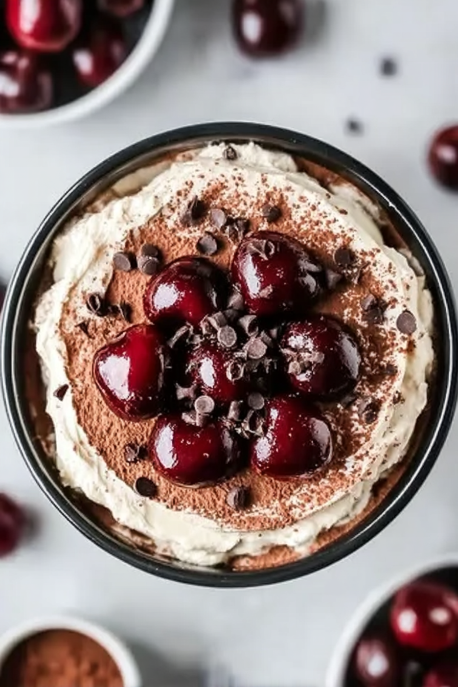 Cherry Almond extract with sugar syrup Tiramisu image 2
