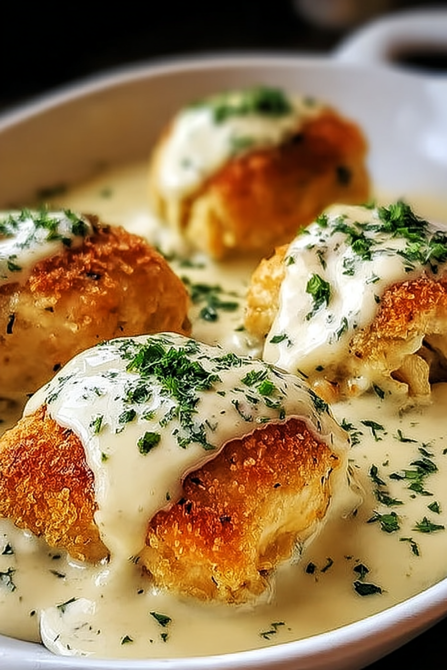 Chicken Pillows with Creamy Parmesan Sauce for Cozy Nights image 2