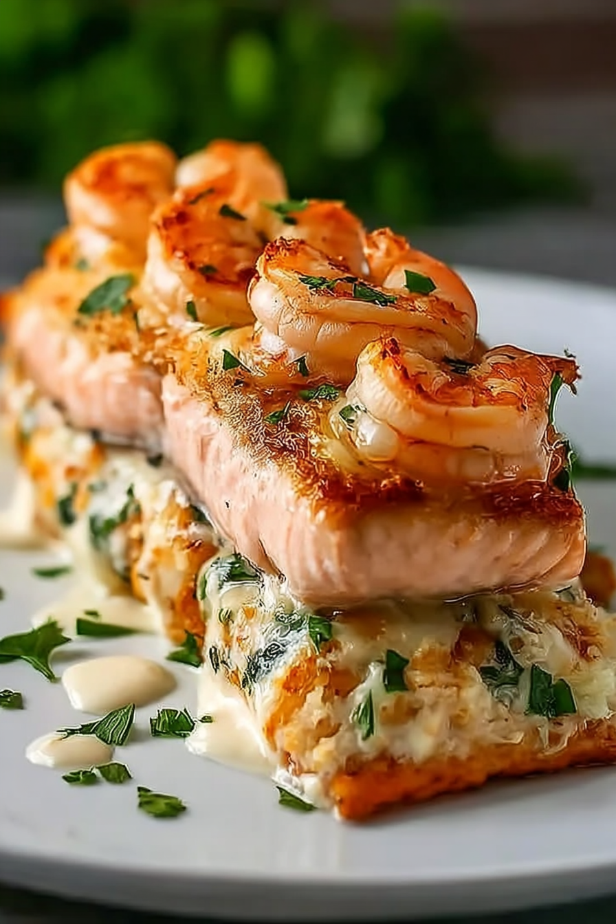 Crab and Shrimp Stuffed Salmon: An Amazing Ultimate Recipe image 2