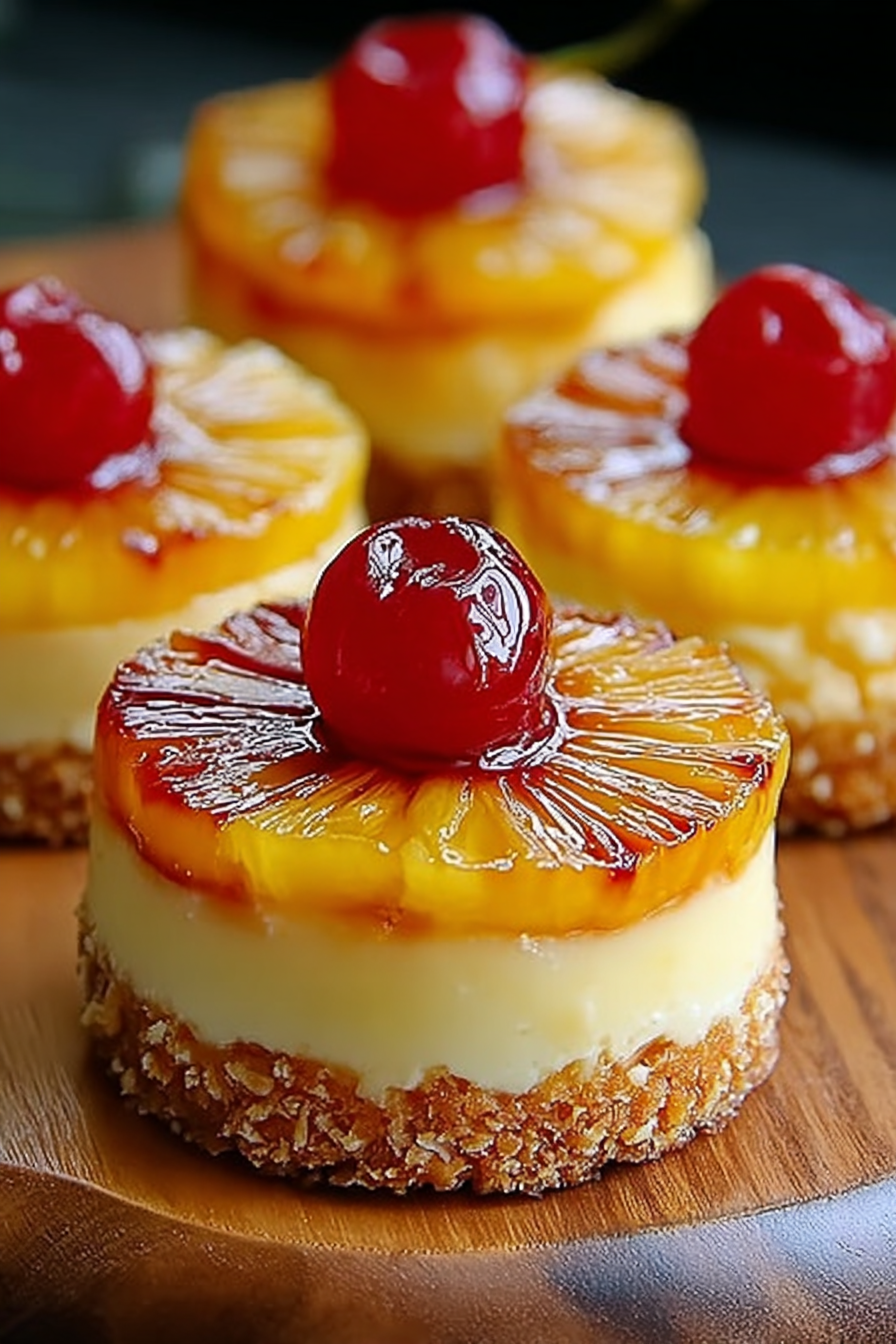 Mini Pineapple Upside Down Cheesecakes image 2