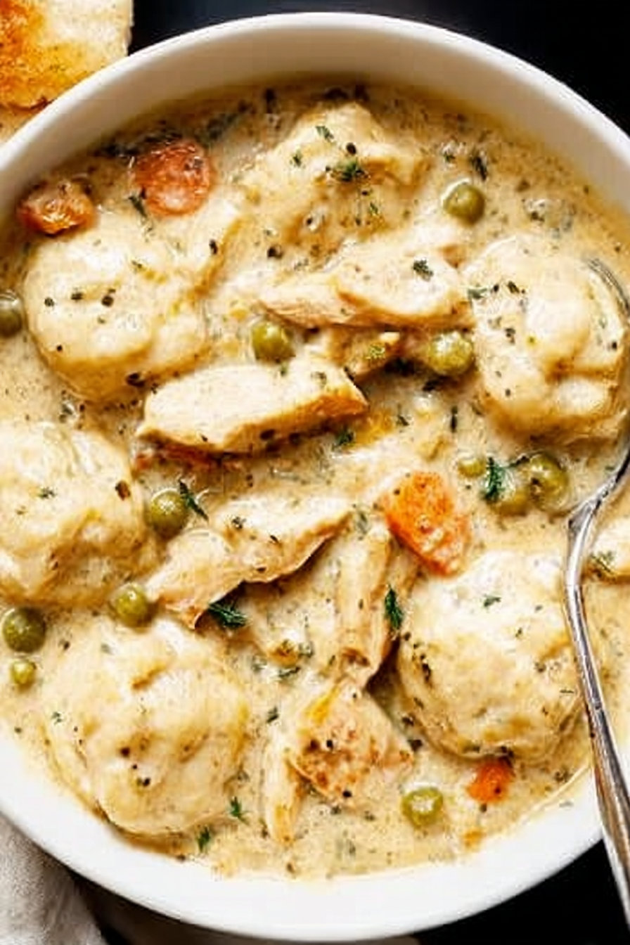 One Pot Chicken Dumpling Soup (with refrigerated biscuit dough!) image 2