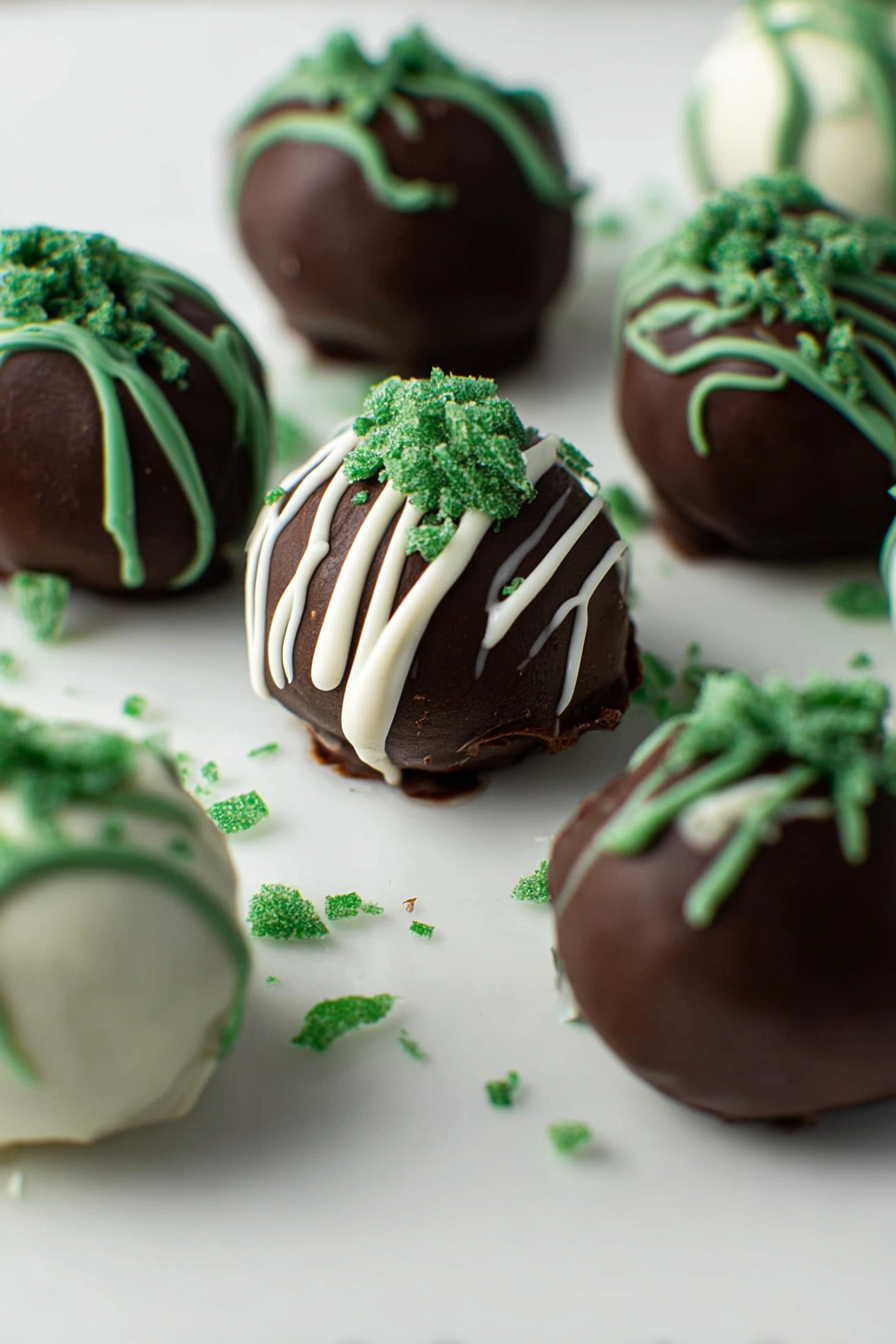 Easy Mint Chocolate Truffles (3 Ingredients) image 2