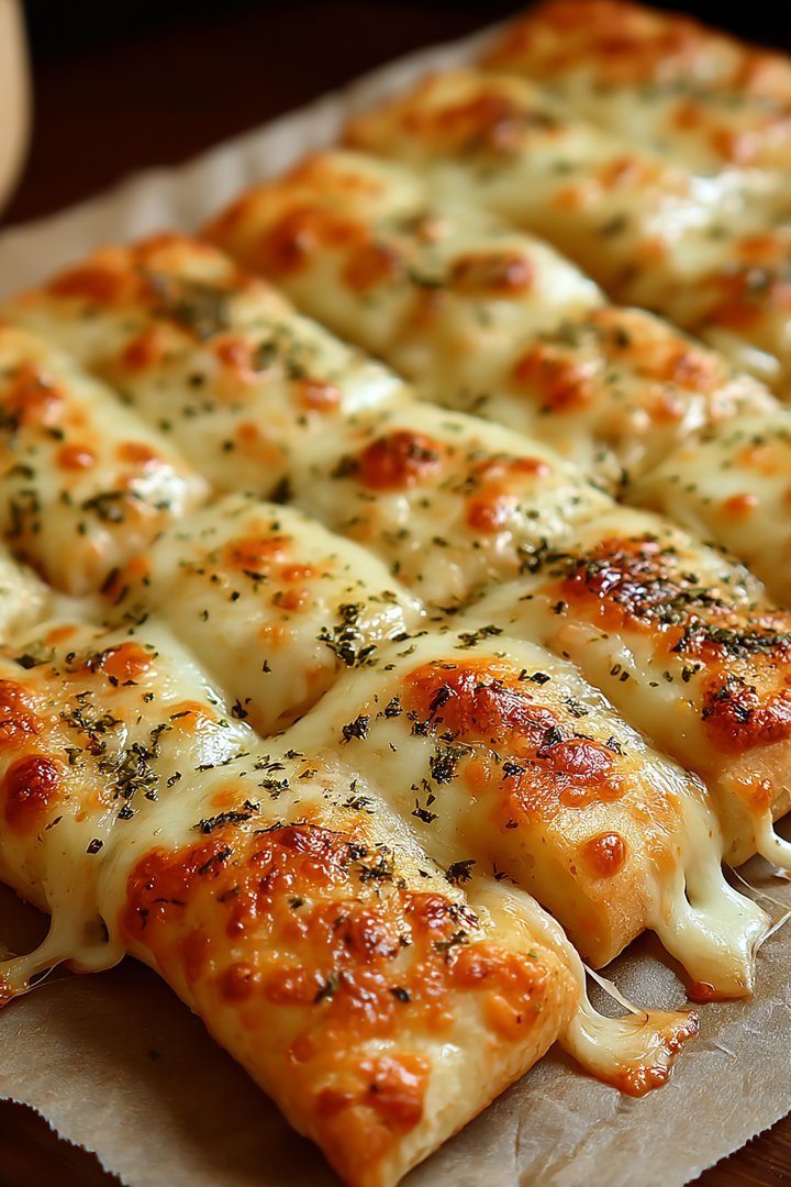 Homemade Cheesy Breadsticks image 2