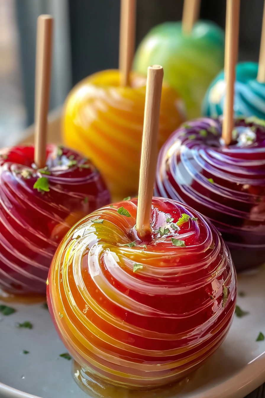 Kool-Aid Swirl Candy Apples image 2