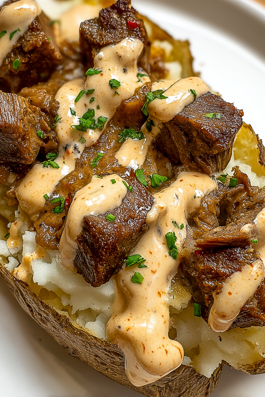 Loaded Baked Potato with Steak Bites image 2