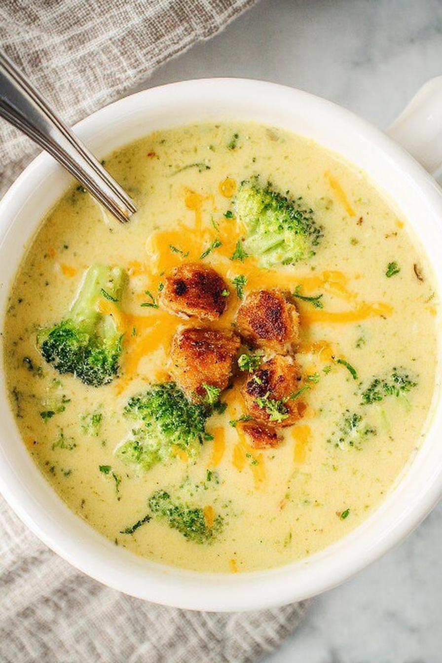 Low-Carb Broccoli Cheese Soup image 2