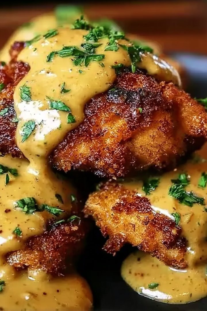 Pretzel Chicken with Mustard-Cheddar Sauce: An Amazing Ultimate Recipe image 2