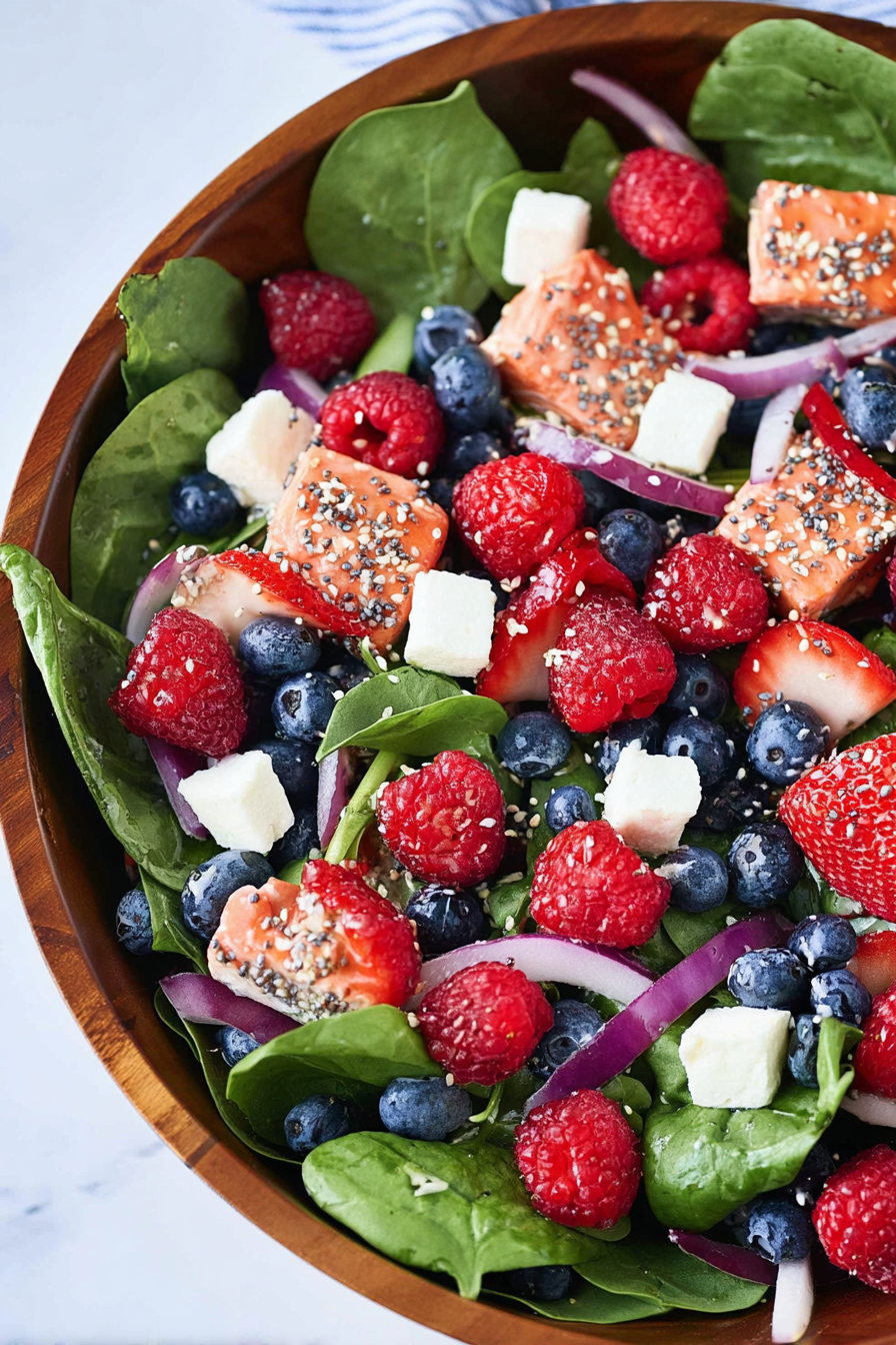 Spinach Berry Salad with Sweet Poppy Seed Dressing image 2