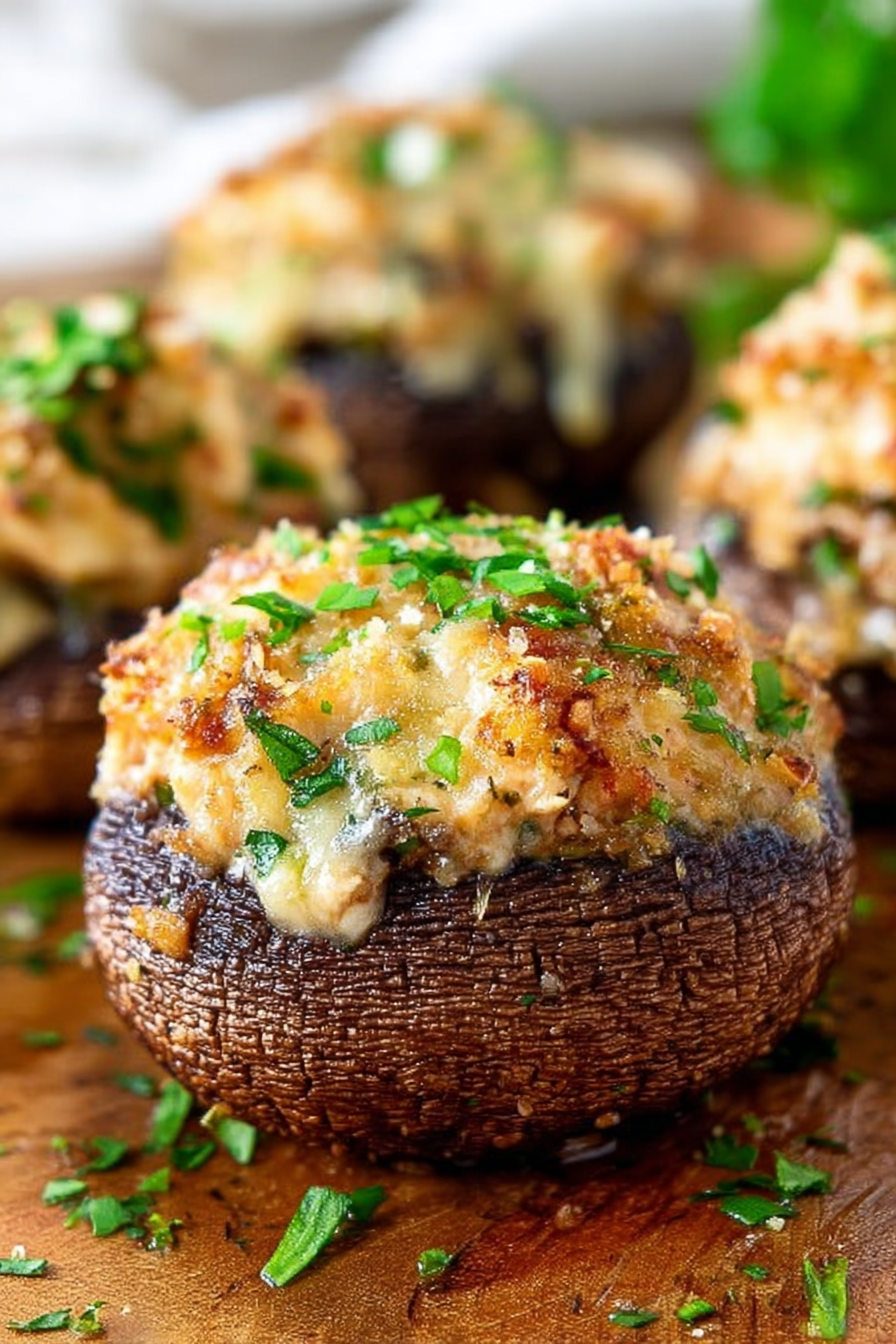 Cheesy Stuffed Mushroom Recipe image 2