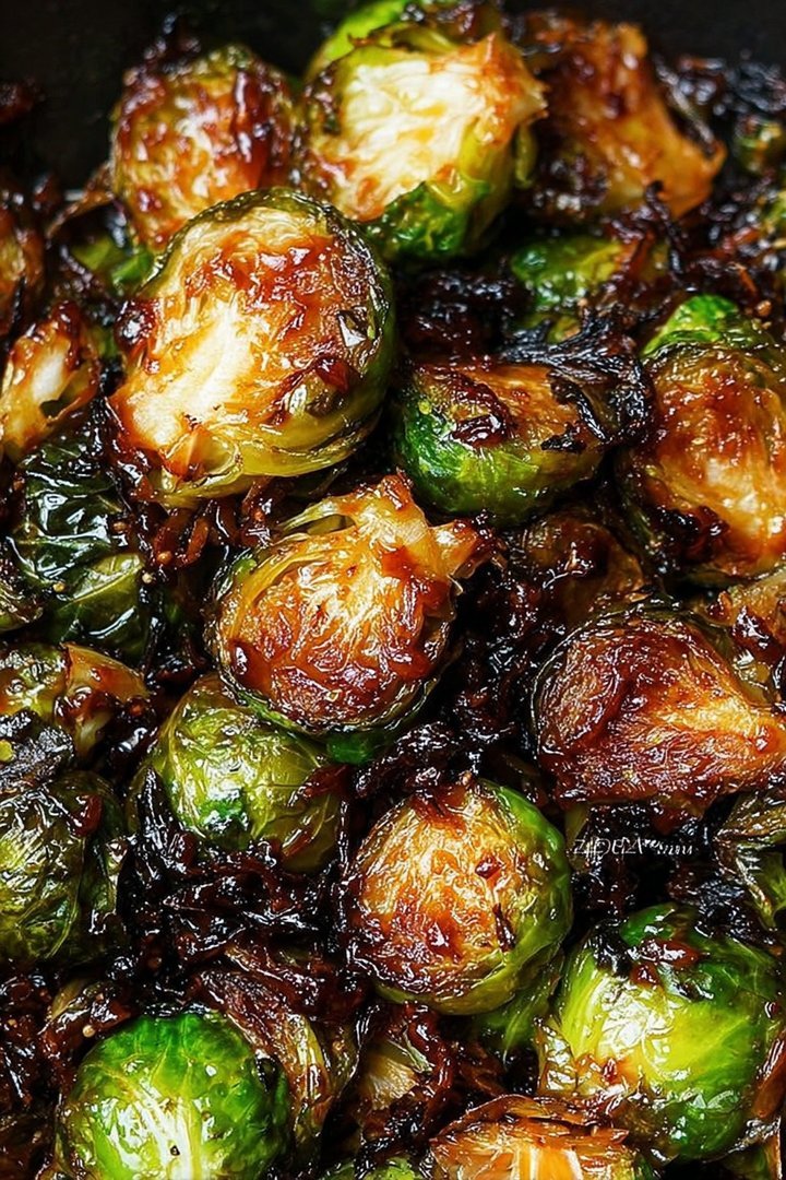Crispy Honey Balsamic Brussels Sprouts image 2