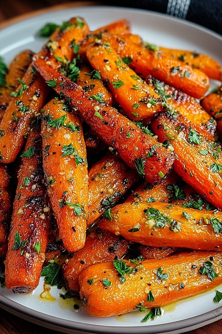 Honey Garlic Butter Roasted Carrots image 2