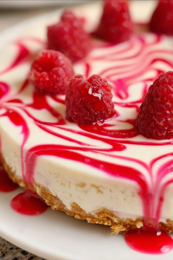 No-Bake Raspberry Cheesecake image 2