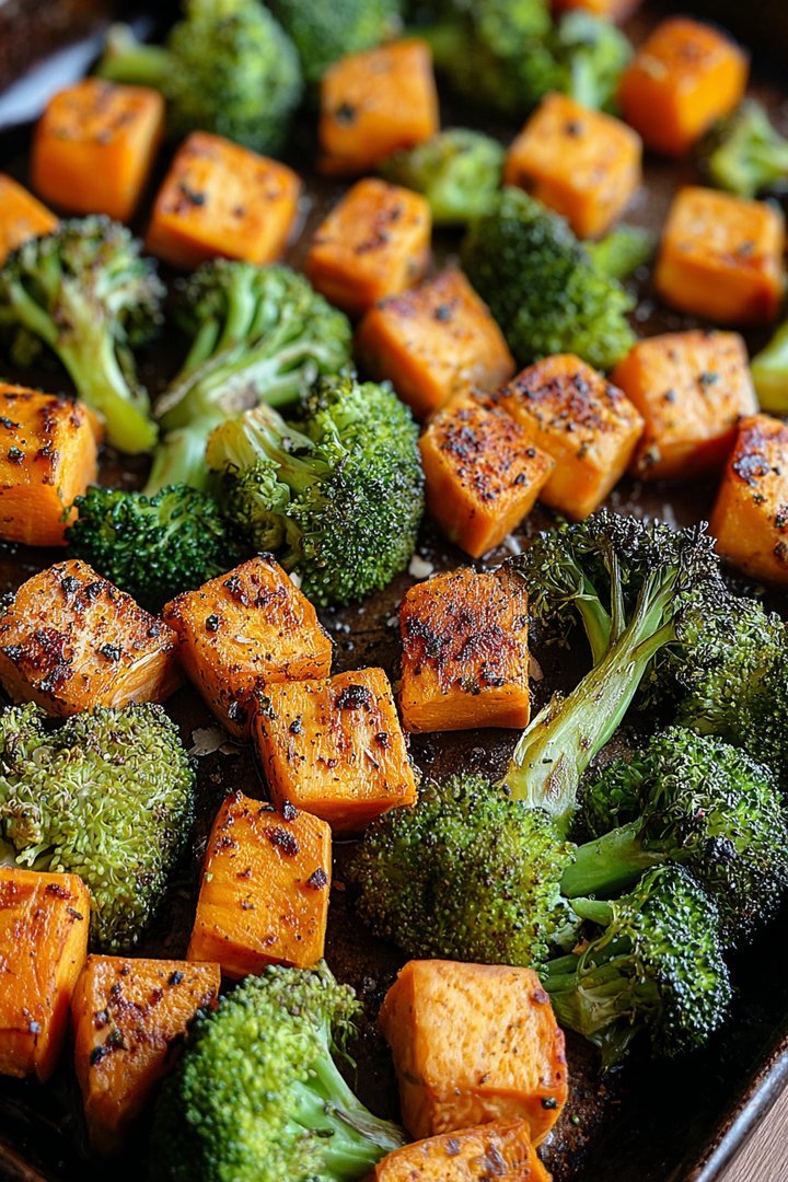 Roasted Broccoli and Sweet Potatoes image 2