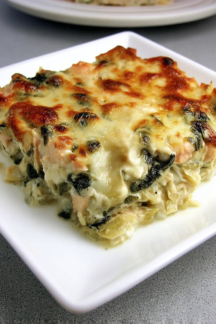 Spinach Artichoke Chicken Casserole (Keto) image 2