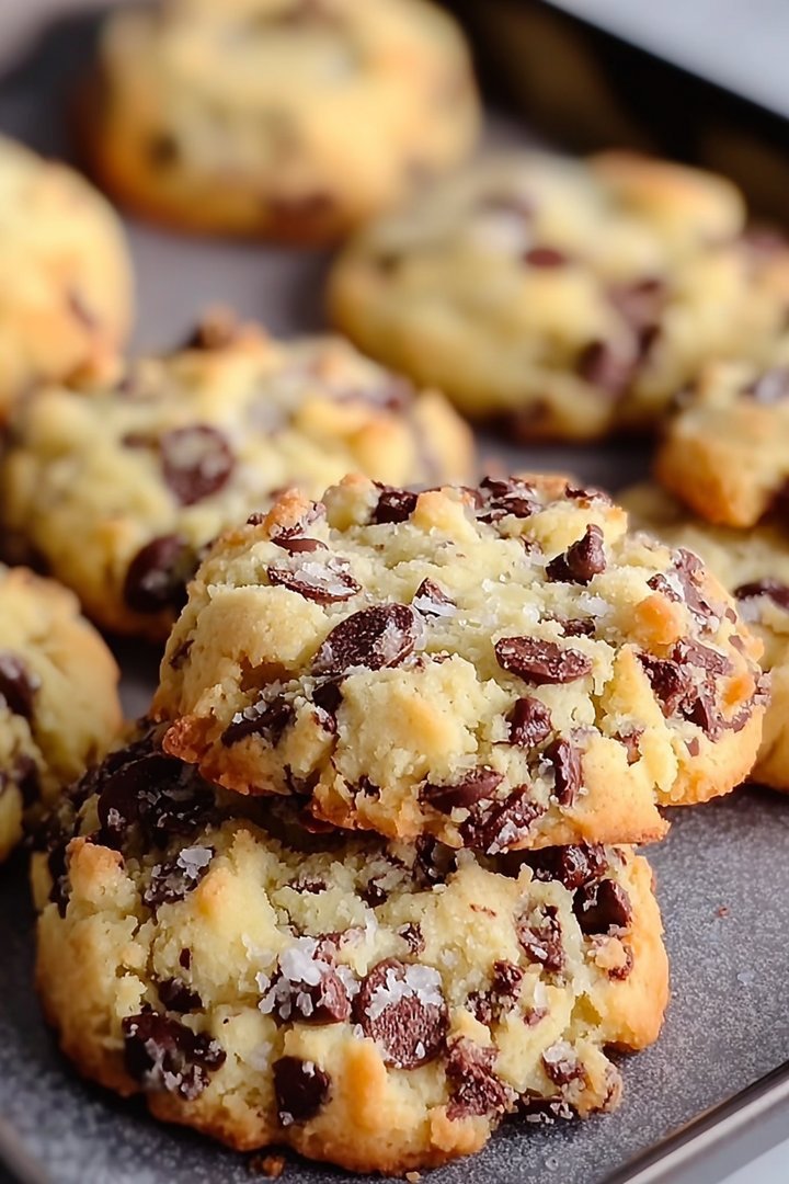 Sweet Chocolate Chip and Toffee Shortbread Cookies - Alrightwithme image 2