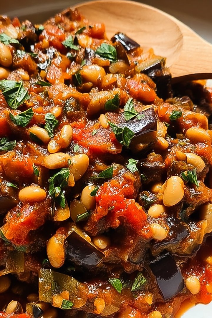 White Bean Eggplant Caponata (1 Pan!) image 2