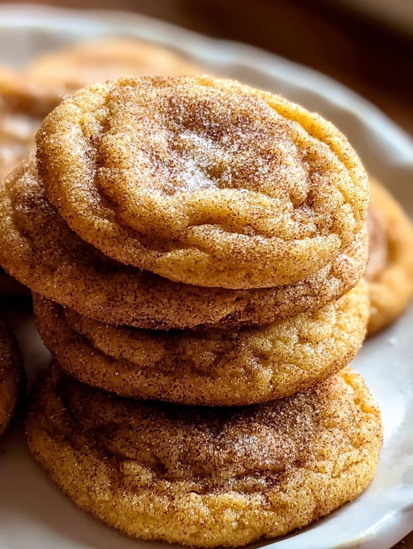 Chewy Pumpkin Snickerdoodle Cookies image 2