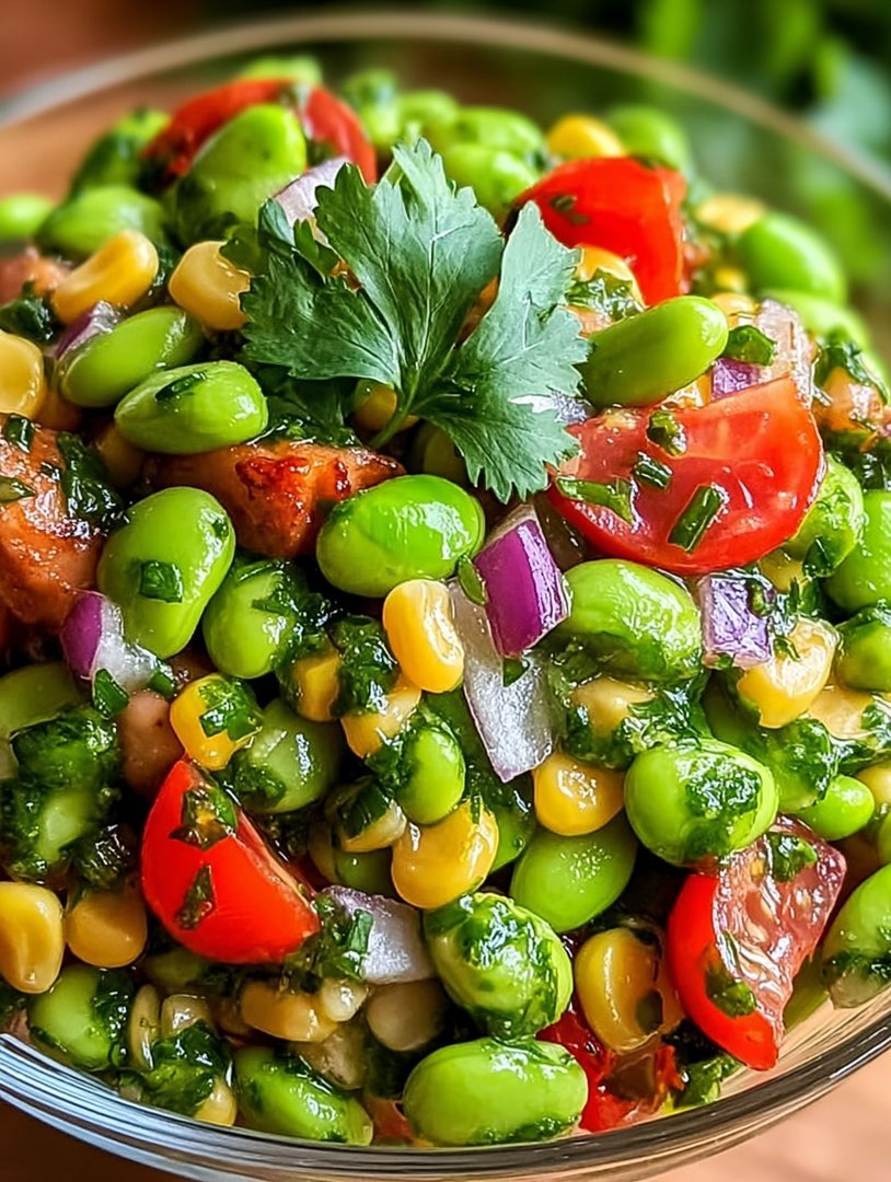 Edamame Salad with Cilantro Lime Dressing image 2