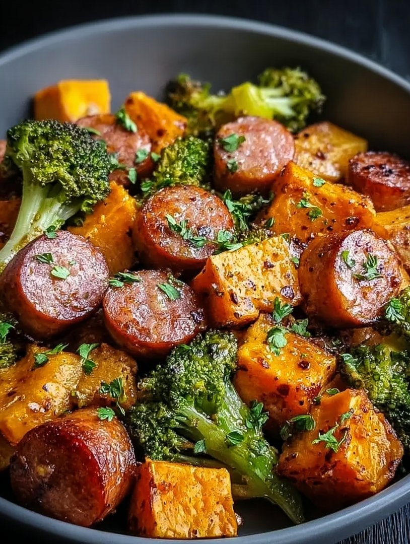 Honey Garlic Chicken Sausage Sweet Potatoes image 2