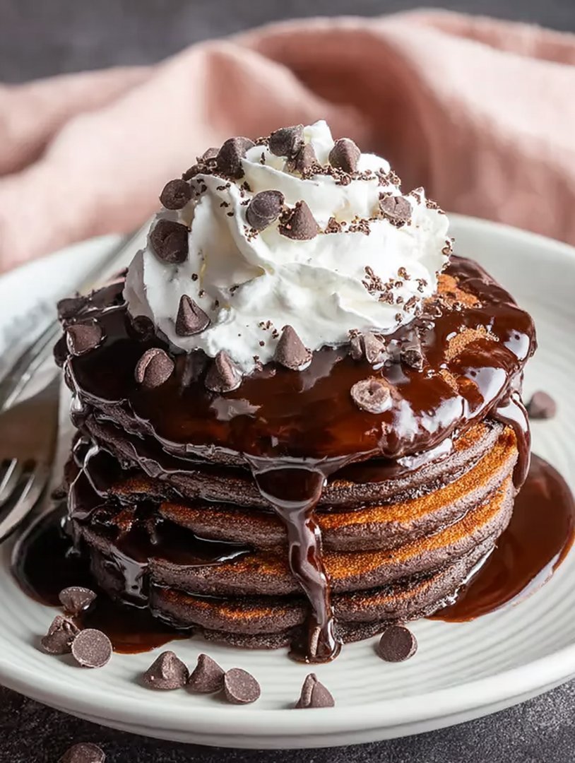 Irresistibly Delicious Chocolate Pancakes image 2