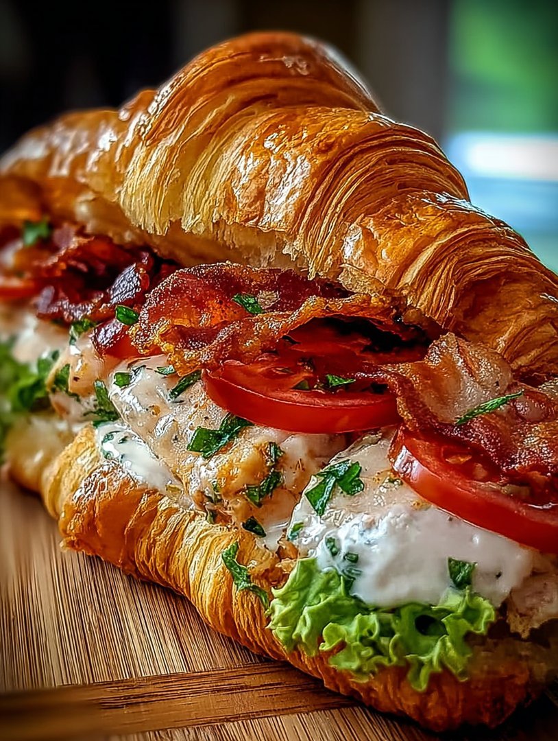 turkey turkey turkey bacon chicken croissant image 2