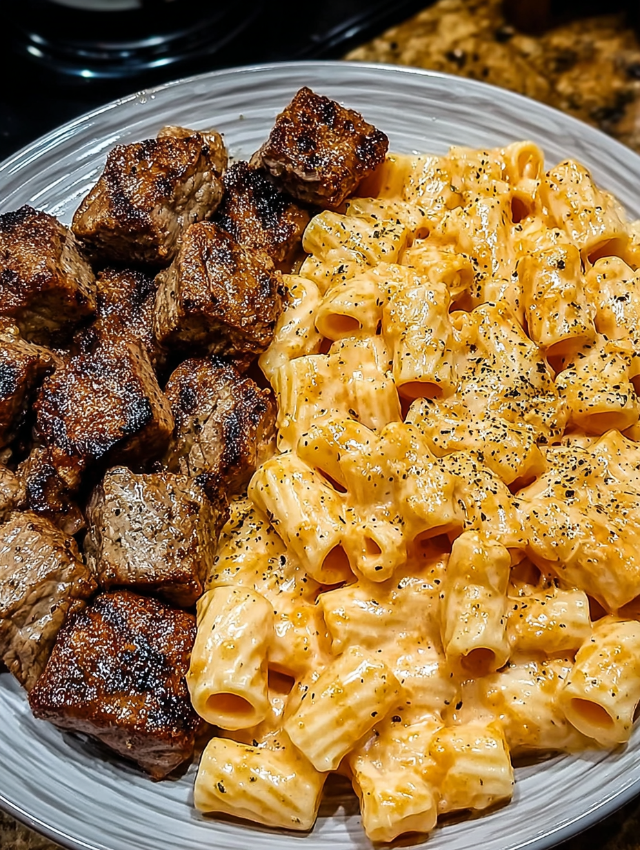 Cajun Steak Cheesy Rigatoni Parmesan image 2