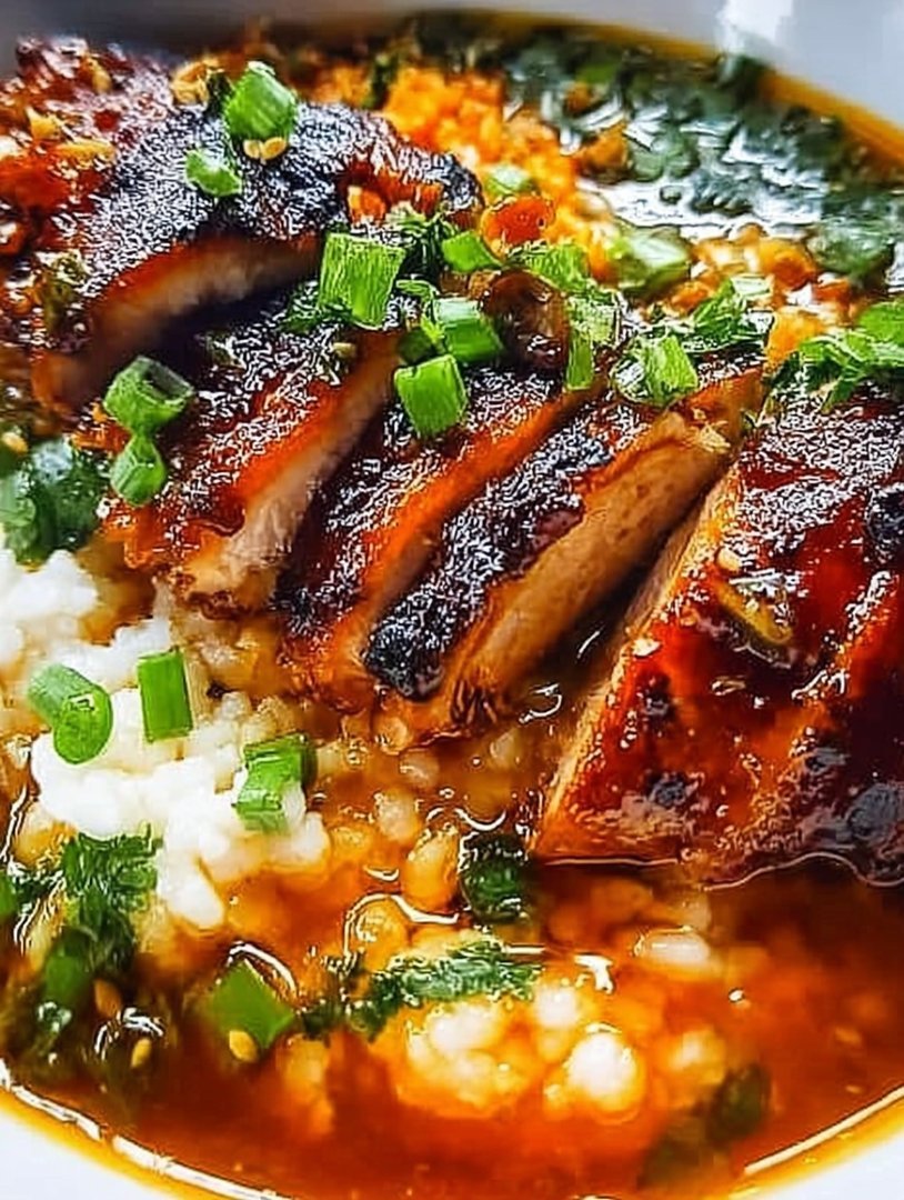 Caramelized Soy Chicken in Garlic Cucumber Waterger Broth with Rice: An Incredible Comfort Meal image 2