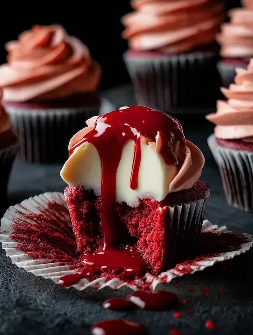 Halloween Vampire Bite Cupcakes image 2