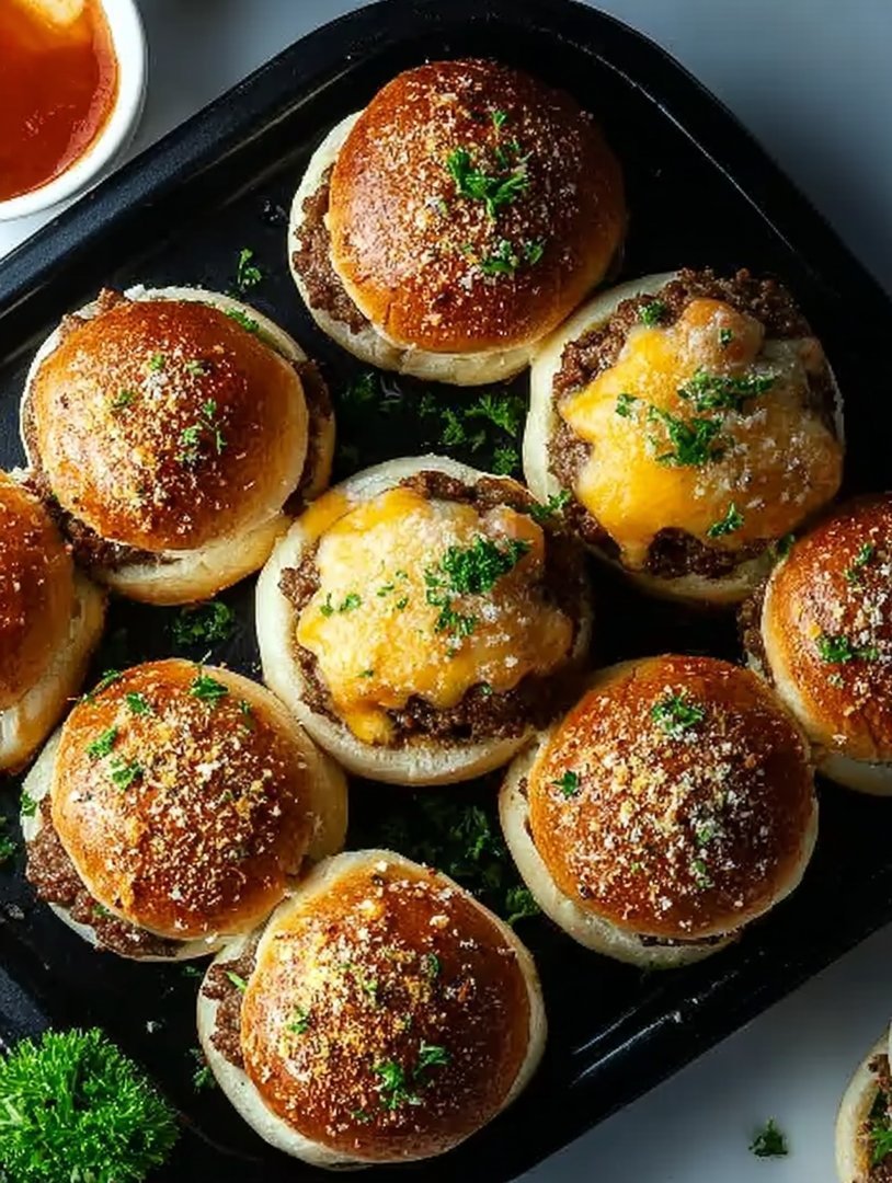 Irresistible Garlic Parmesan Cheeseburger Bombs image 2