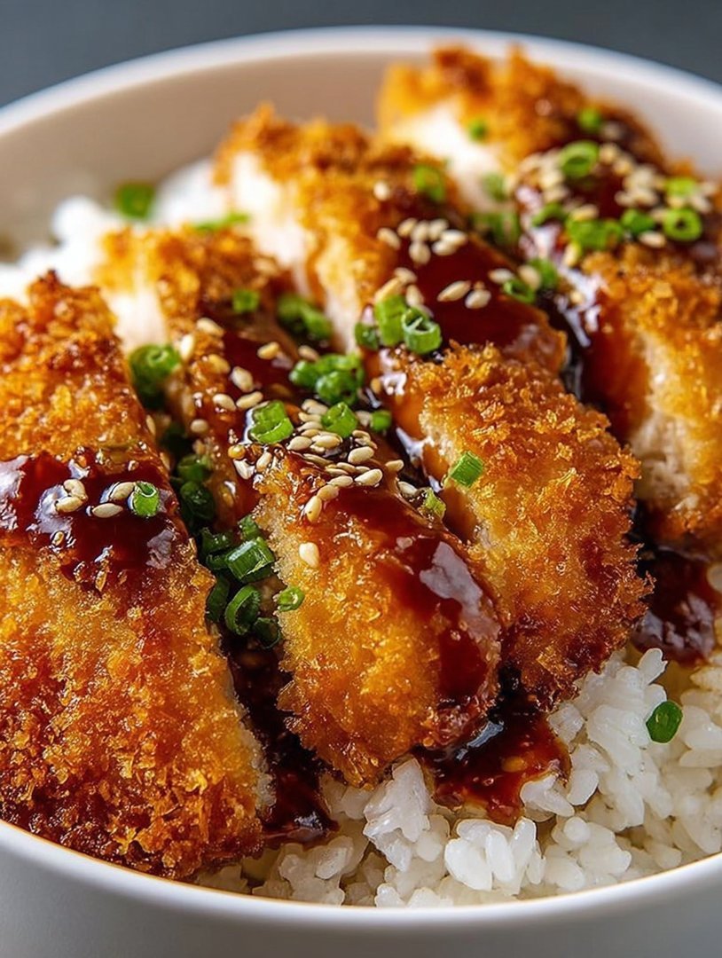 Japanese Katsu Bowls with Tonkatsu Sauce image 2