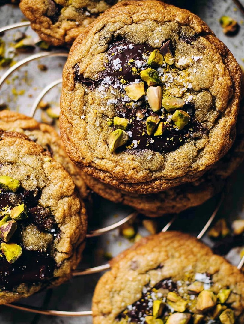 Pistachio Chocolate Cookies Recipe image 2