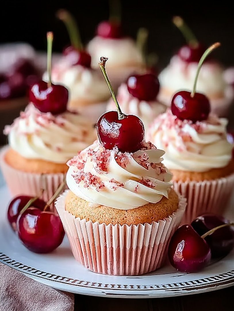 Cherry Vanilla Cupcakes image 2