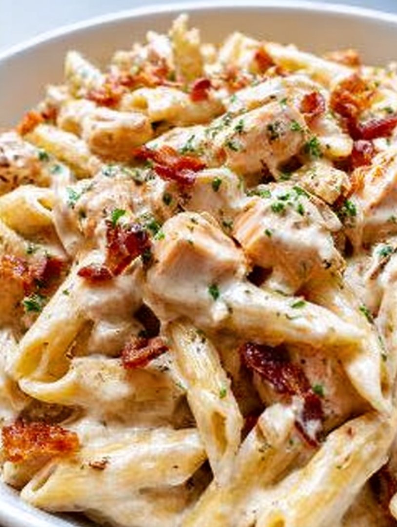Creamy Chicken turkey beef bacon de dinde Ranch Pasta image 2