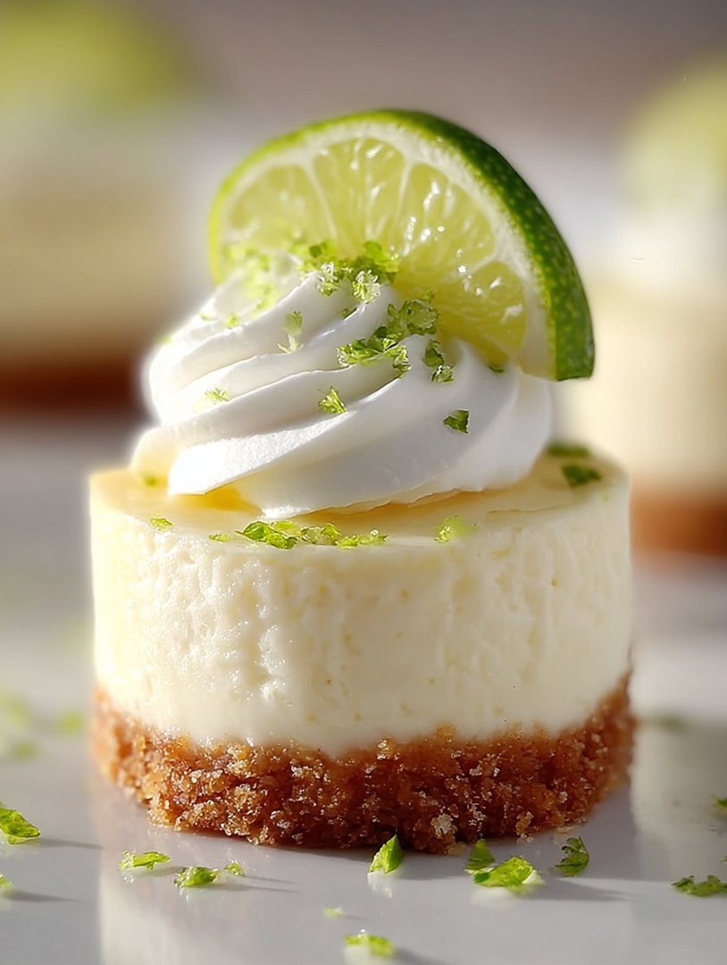 Creamy Mini Key Lime Cheesecakes image 2
