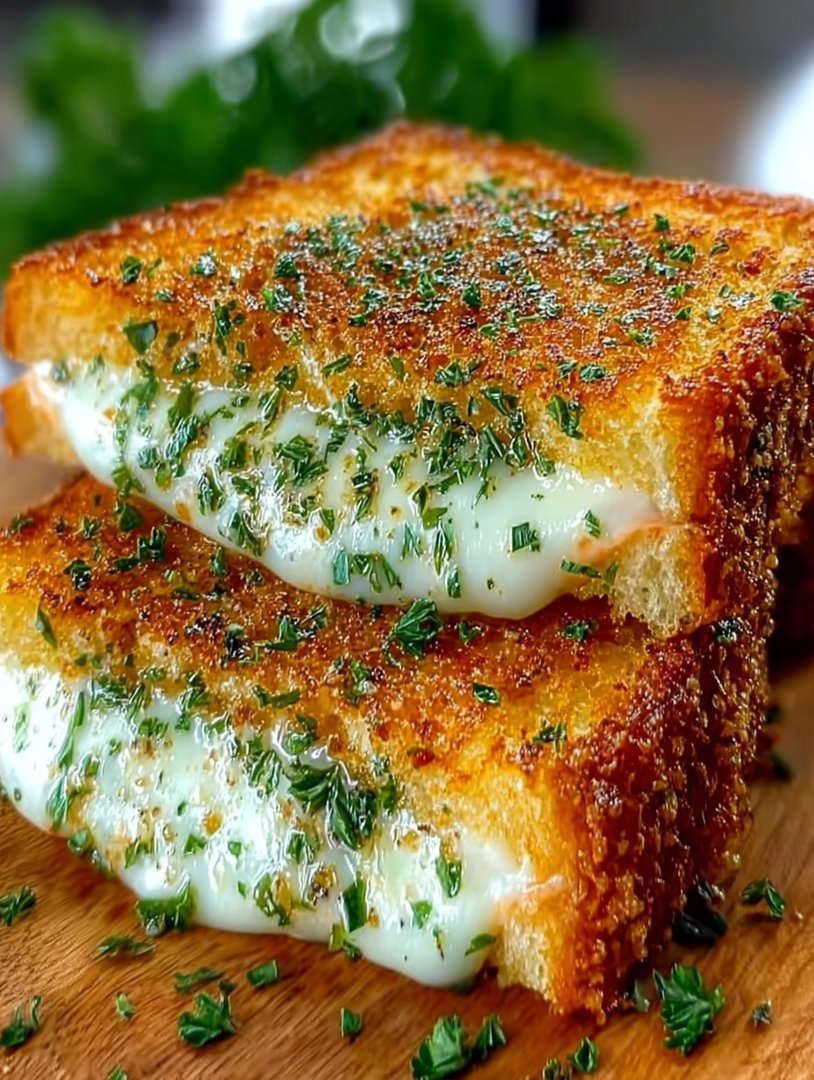 Garlic Bread Grilled Cheese image 2