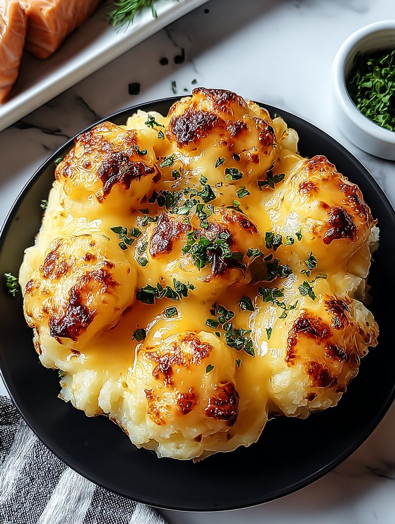 Golden Cheesy Mashed Potato Puffs image 2