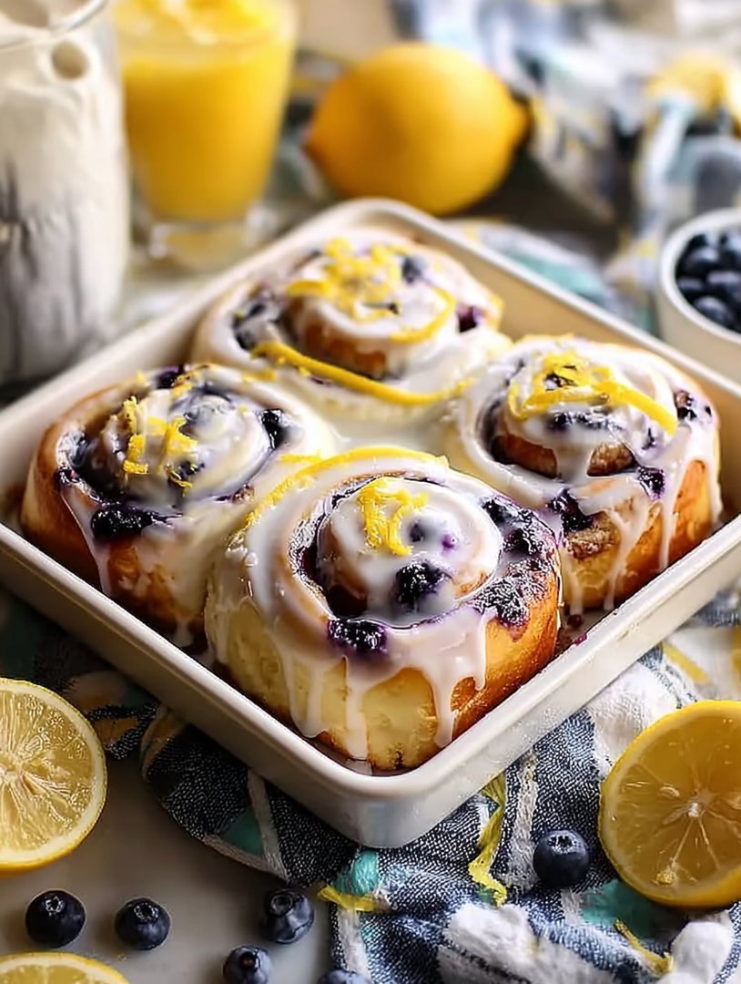 Lemon Blueberry Sweet Rolls image 2