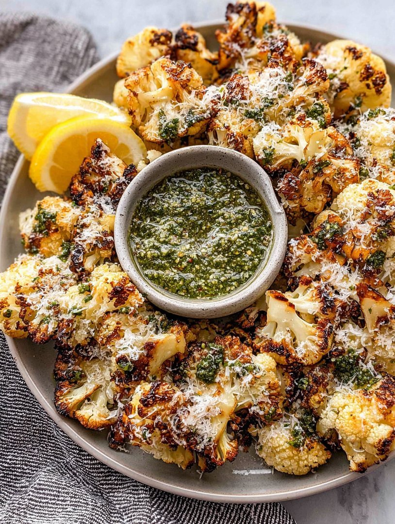 Parmesan Pesto Roasted Cauliflower image 2