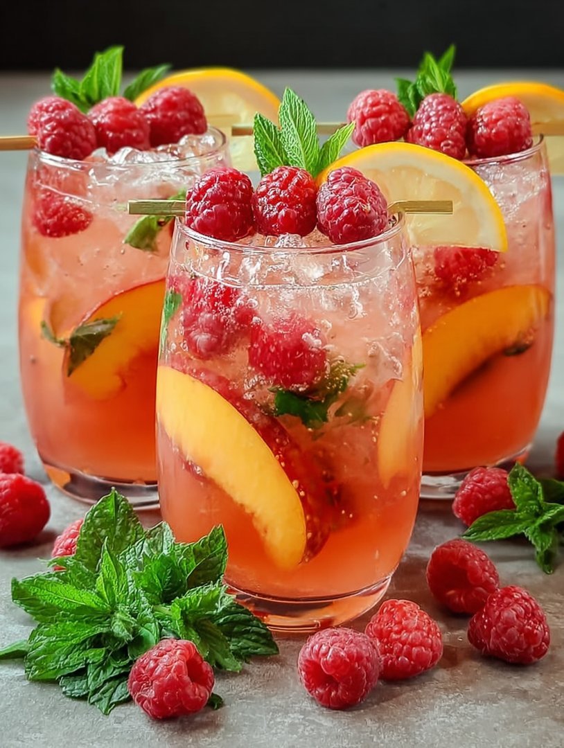 Raspberry Peach Lemonade image 2