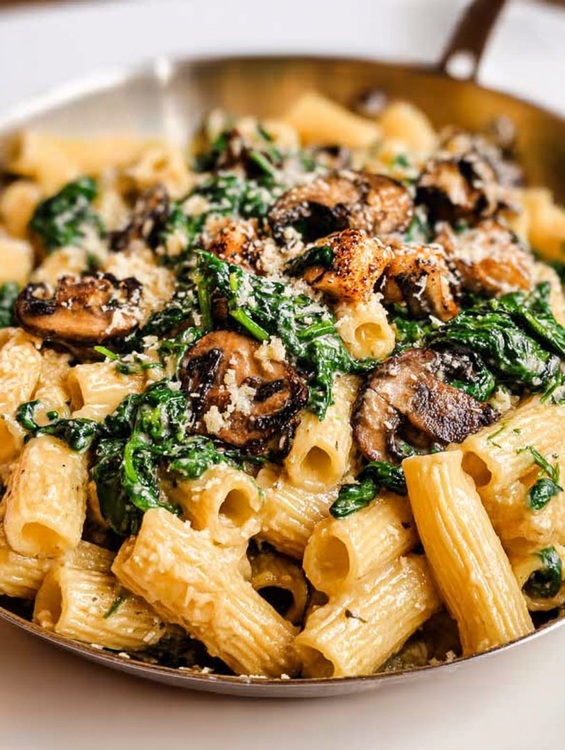 Spinach Mushroom Pasta image 2