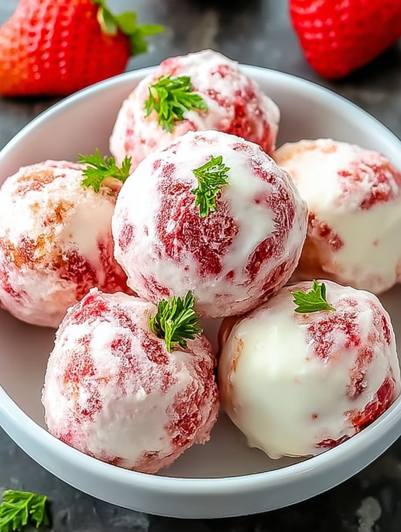 Strawberry Greek Yogurt Bites image 2