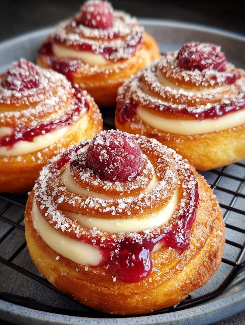 Sugar Raspberry Danish Buns image 2