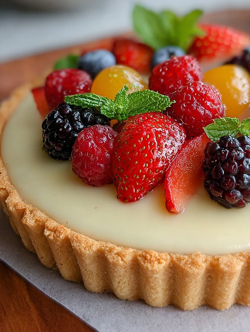 Vanilla Custard Fruit Tart image 2