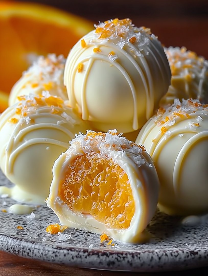 White Chocolate Orange Creamsicle Truffles image 2